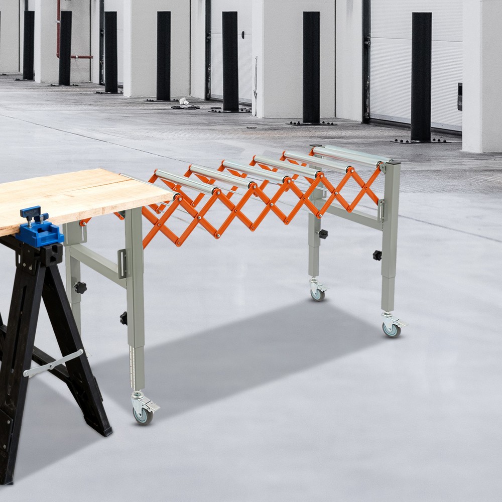 Adjustable Conveyor Table Flexible & Extendable Conveyor Roller Table 50kg max.