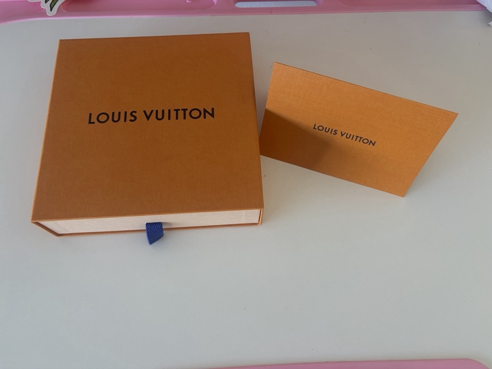 Louis Vuitton Orange Solid Rectangle Paper/Cardboard Gift Box w/ Drawer, LV Card