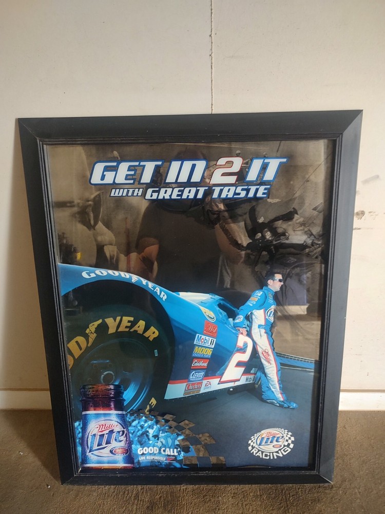 Kurt Busch Miller Lite Mirror