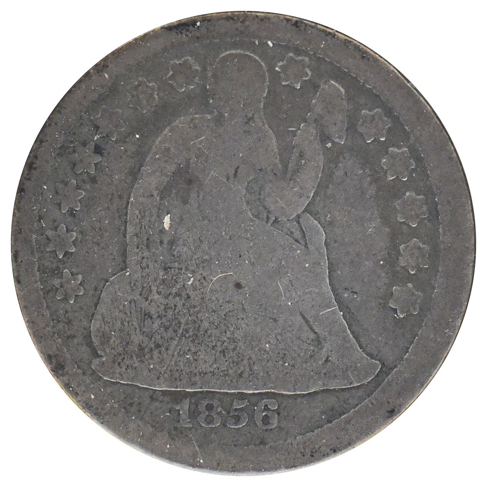 1856 "Small Date" Liberty Seated Dime (VG)