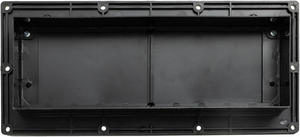 RecPro RV Range Vent Cover with Locking Damper | Black Exterior Vent for Camper,