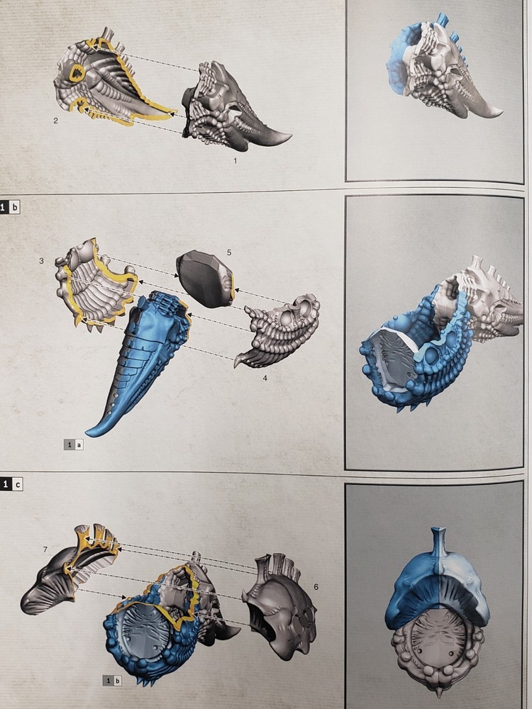 Warhammer 40k Tyranid Bits Haruspex Exocrine Carapace Torso Set #01