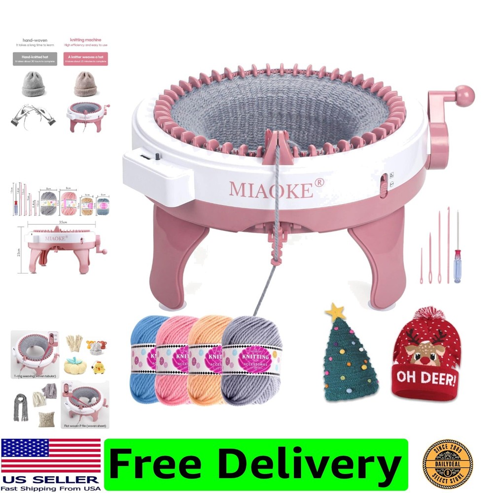 Efficient 48-Needle Knitting Machine – Ideal for Personalized Winter Gifts