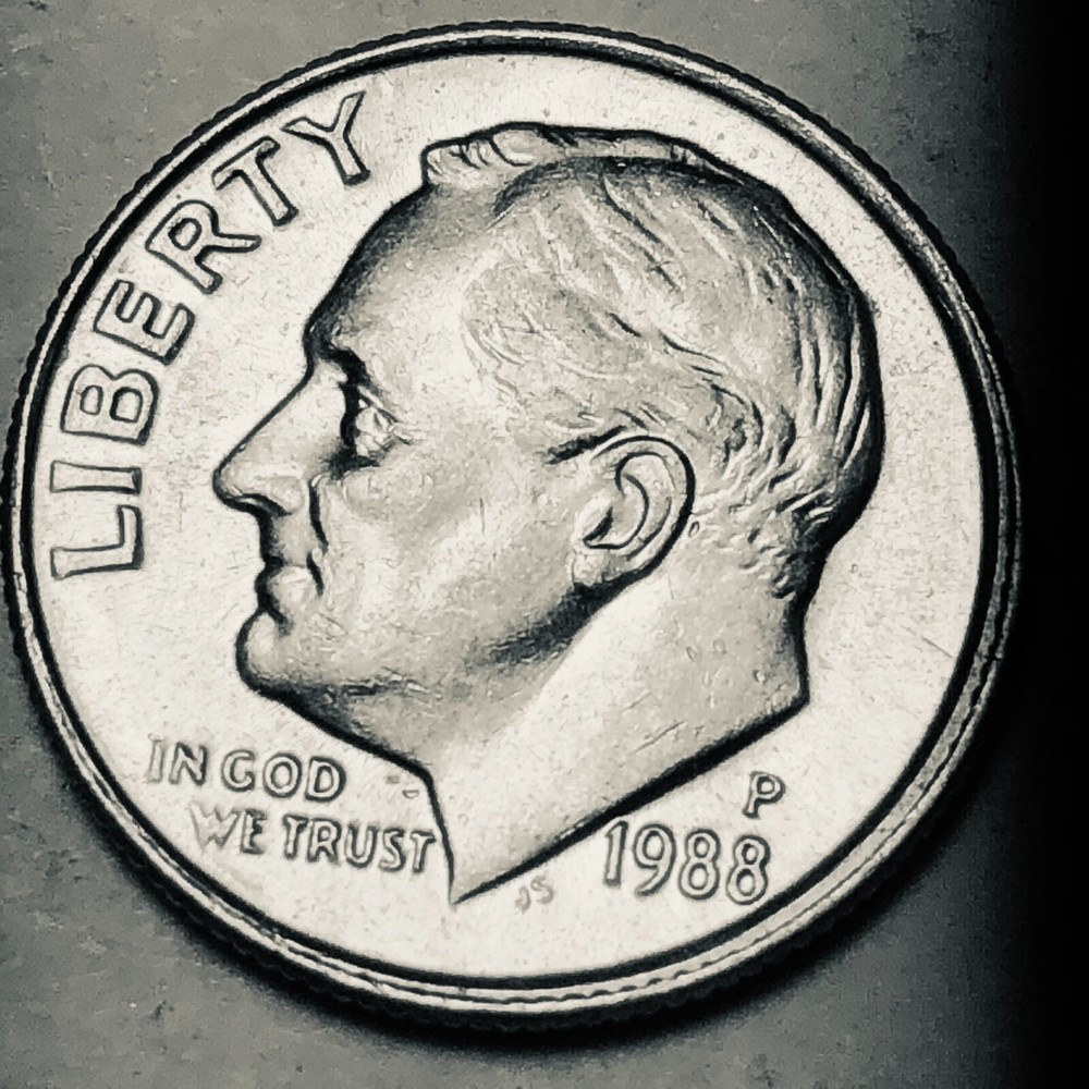 1988 p Roosevelt dime