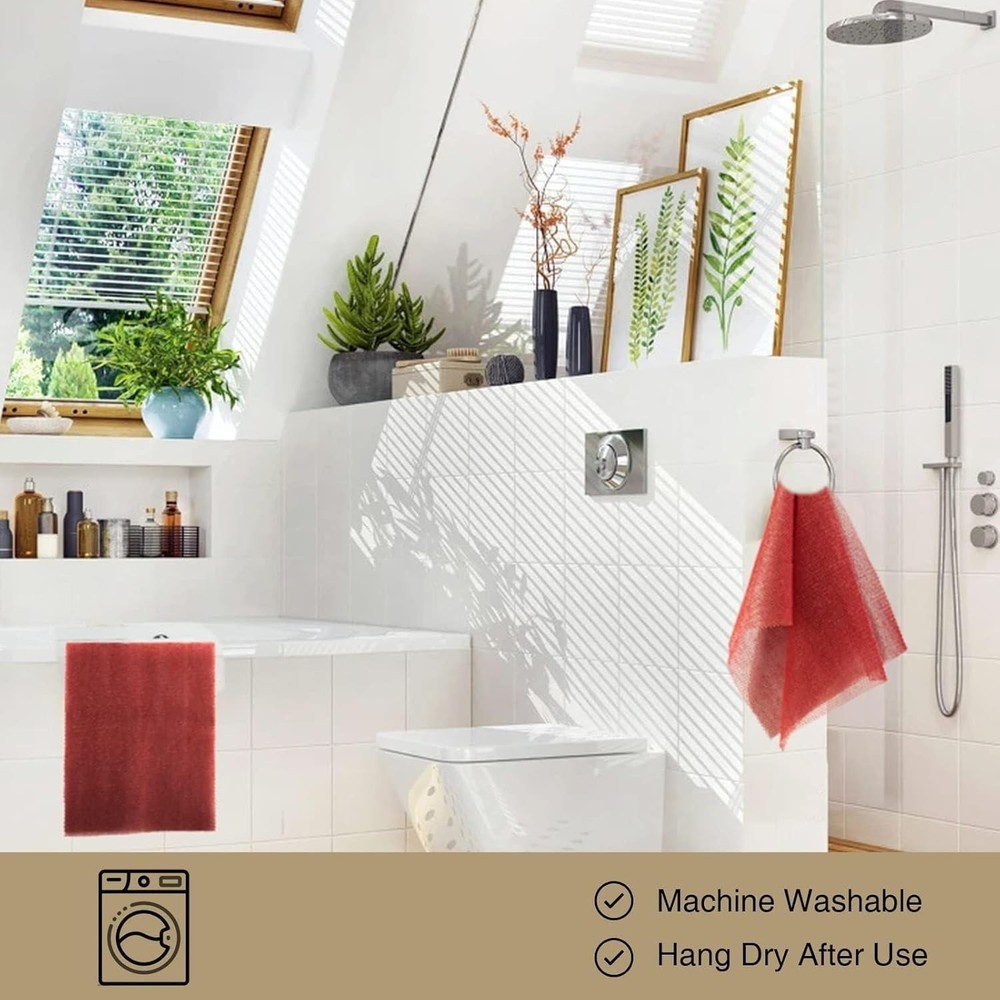 Durable African Net Sponge 2-Pack - Efficient Bath & Kitchen Cleaning Solution