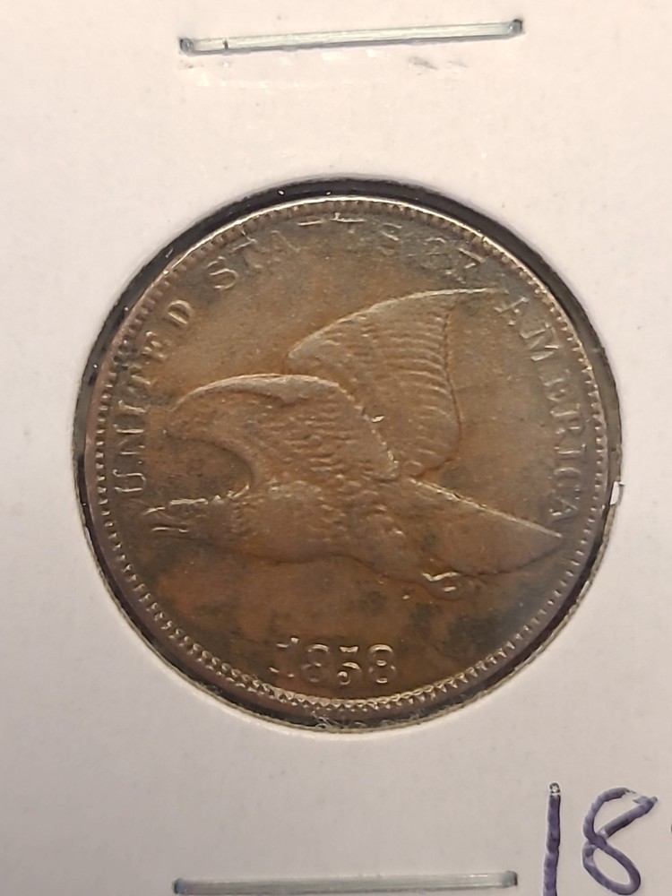 1858 Flying Eagle Cent XF Lot *84