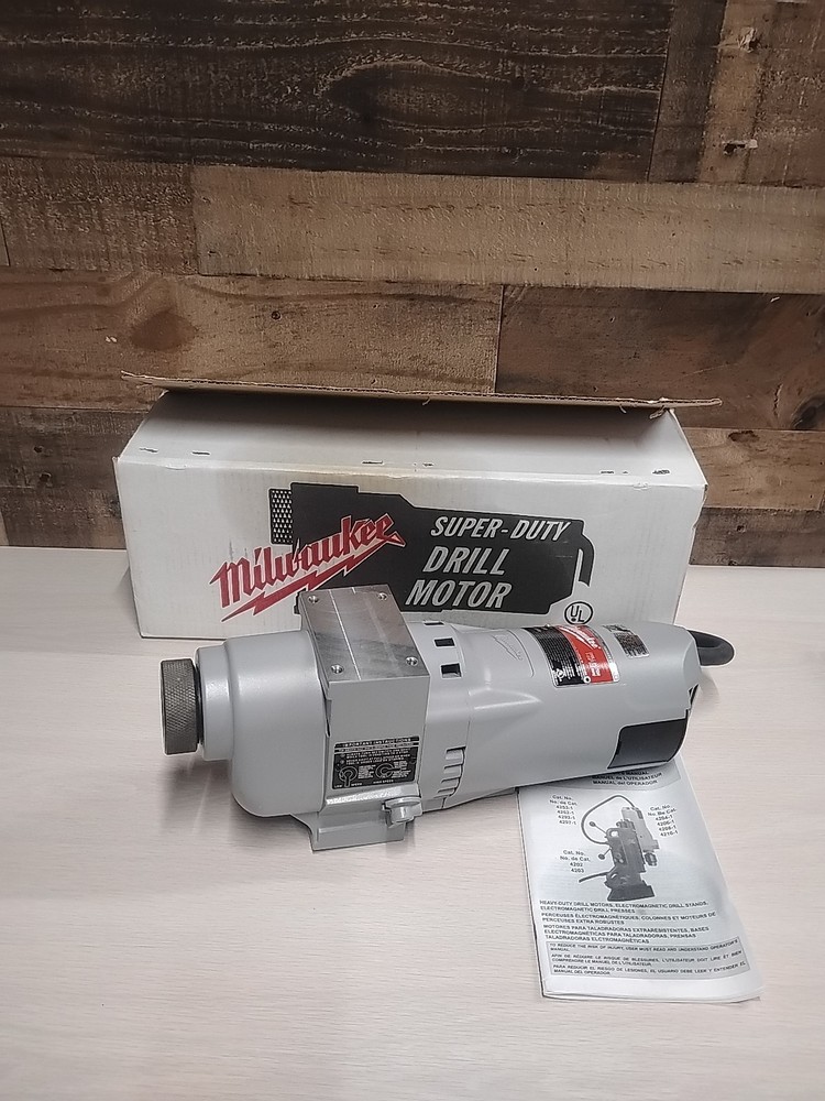 NEW/OPEN BOX MILWAUKEE 4297-1 ELECTROMAGNETIC DRILL MOTOR