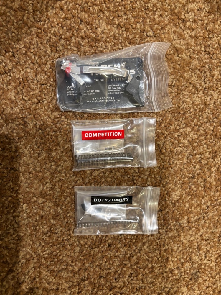 custom trigger kit-fits Glock Gen 4-Glocktriggers.com custom