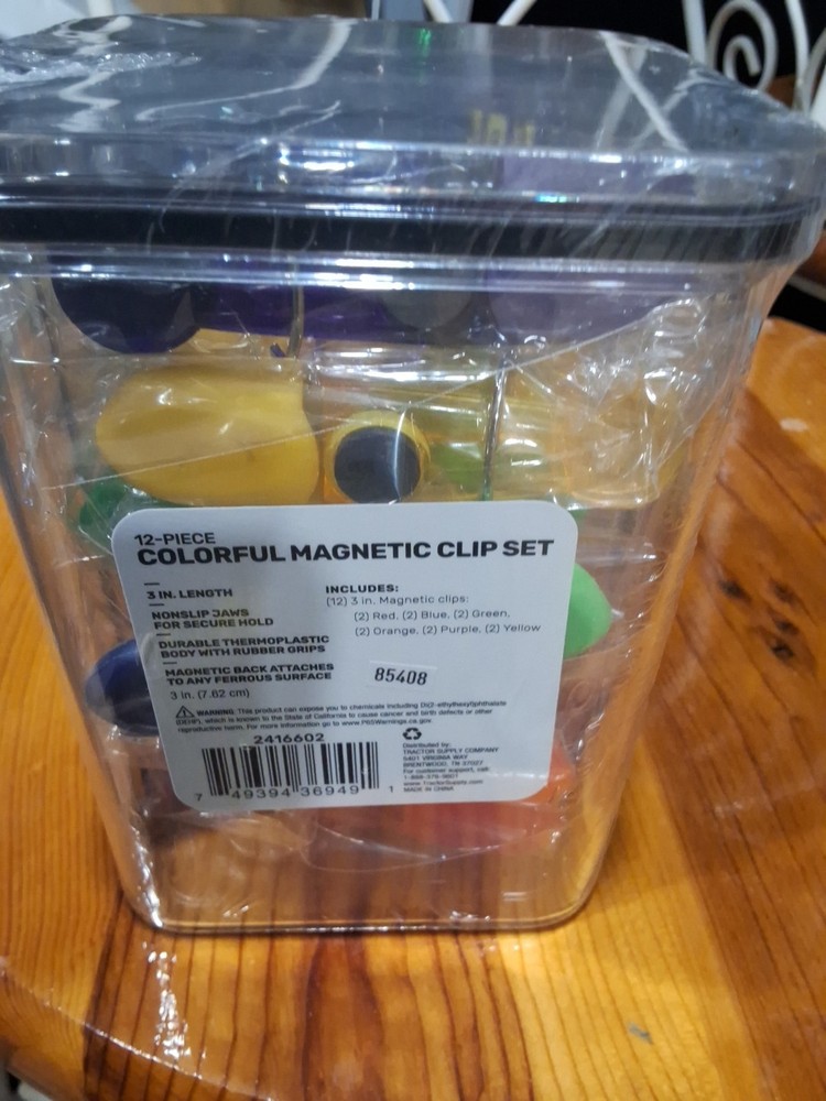 Plastic Refrigerator Magnet Clips Sets，Snacks Bag Clips，Multipurpose Clips