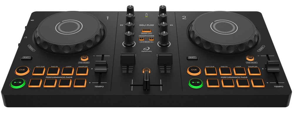 AlphaTheta DDJ-FLX2 Compact 2-Channel DJ Controller