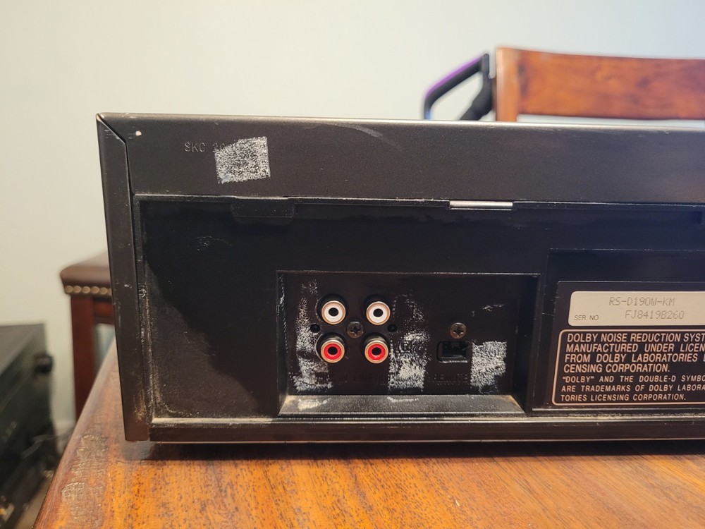 Technics Stereo Double Cassette Deck RS-D190W High Speed Editing Tested Working