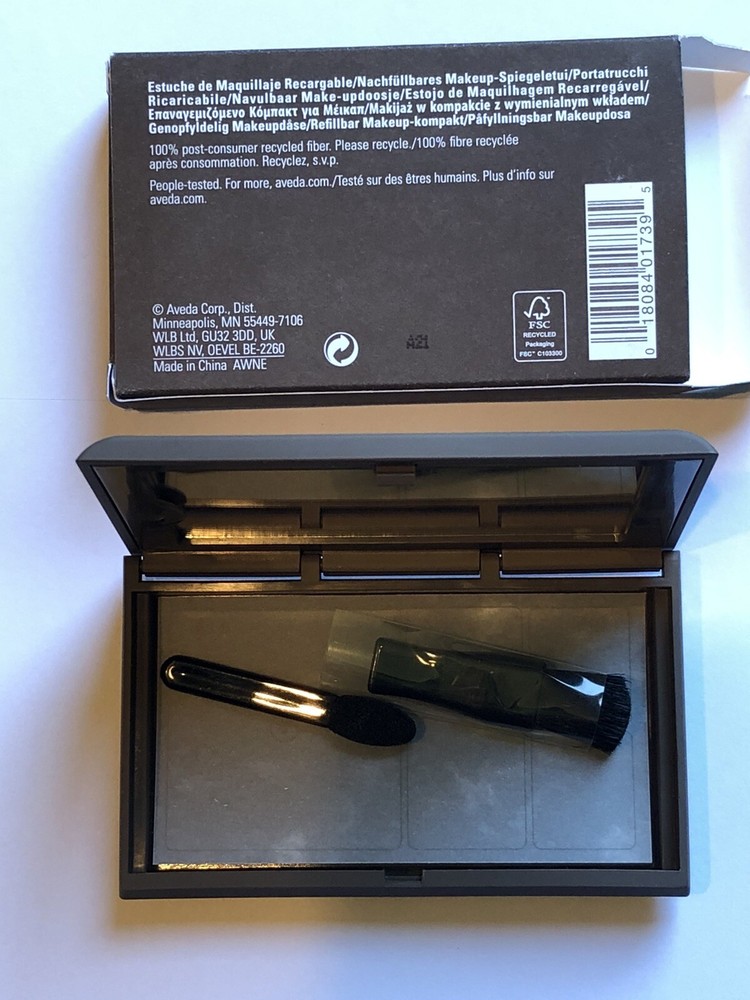 Aveda Refillable Makeup Compact Mini  Holds Up To 8 Shades