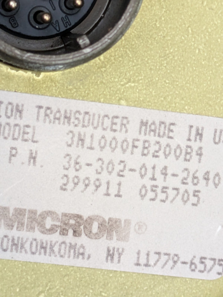 Micron Position Transducer 36-302-014-2640