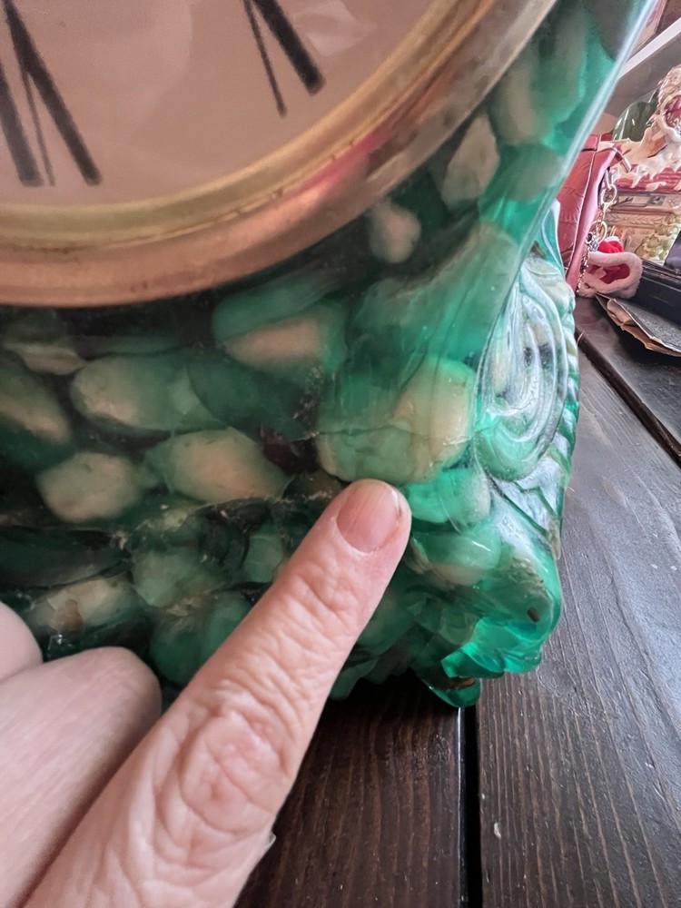 Vintage Lanshire Green River Rock “Vomit” Clock