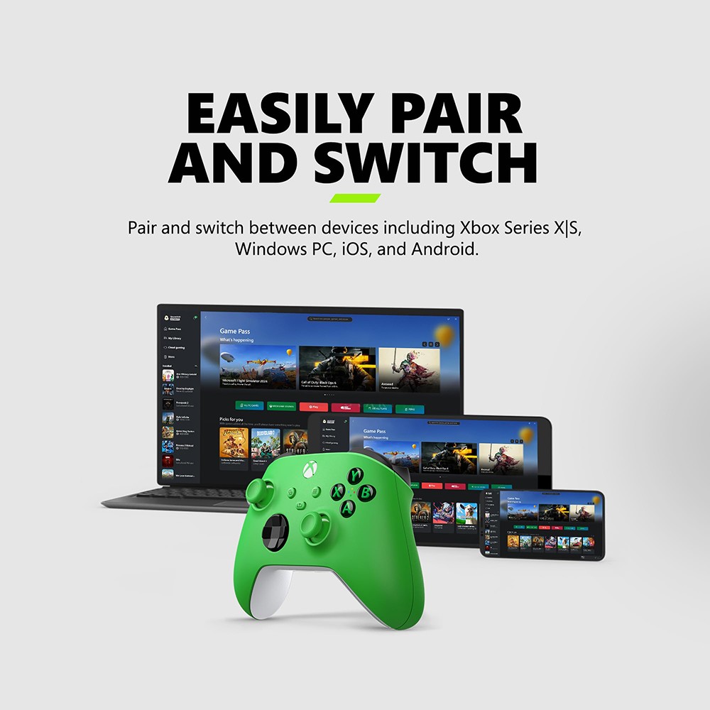 Microsoft Xbox Wireless Velocity Green Gaming Controller