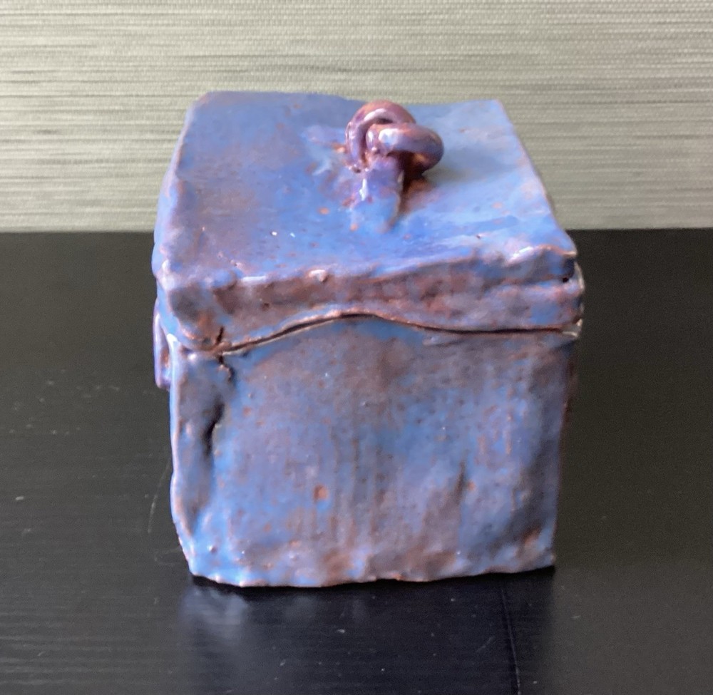 Modern Studio Pottery, Signed And Dated, 5" x 4 3/4" x 4 3/8"