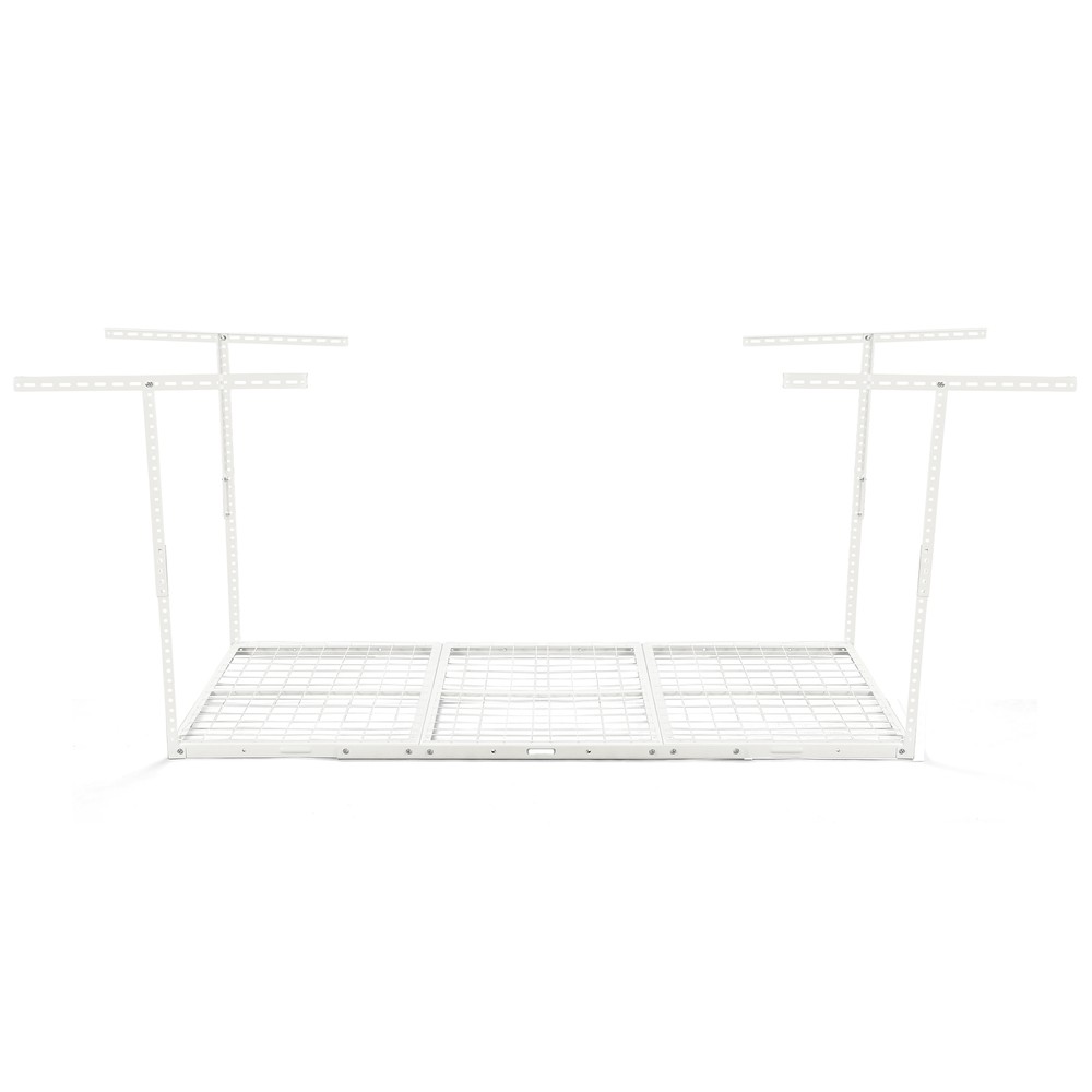 36" x 72" Steel Overhead Garage Adjustable Storage Rack Stable White Rack 450lbs
