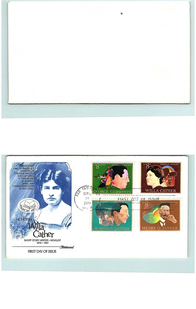 S01-3778, *WILLA CATHER, COMBO, FLEETWOOD FDC