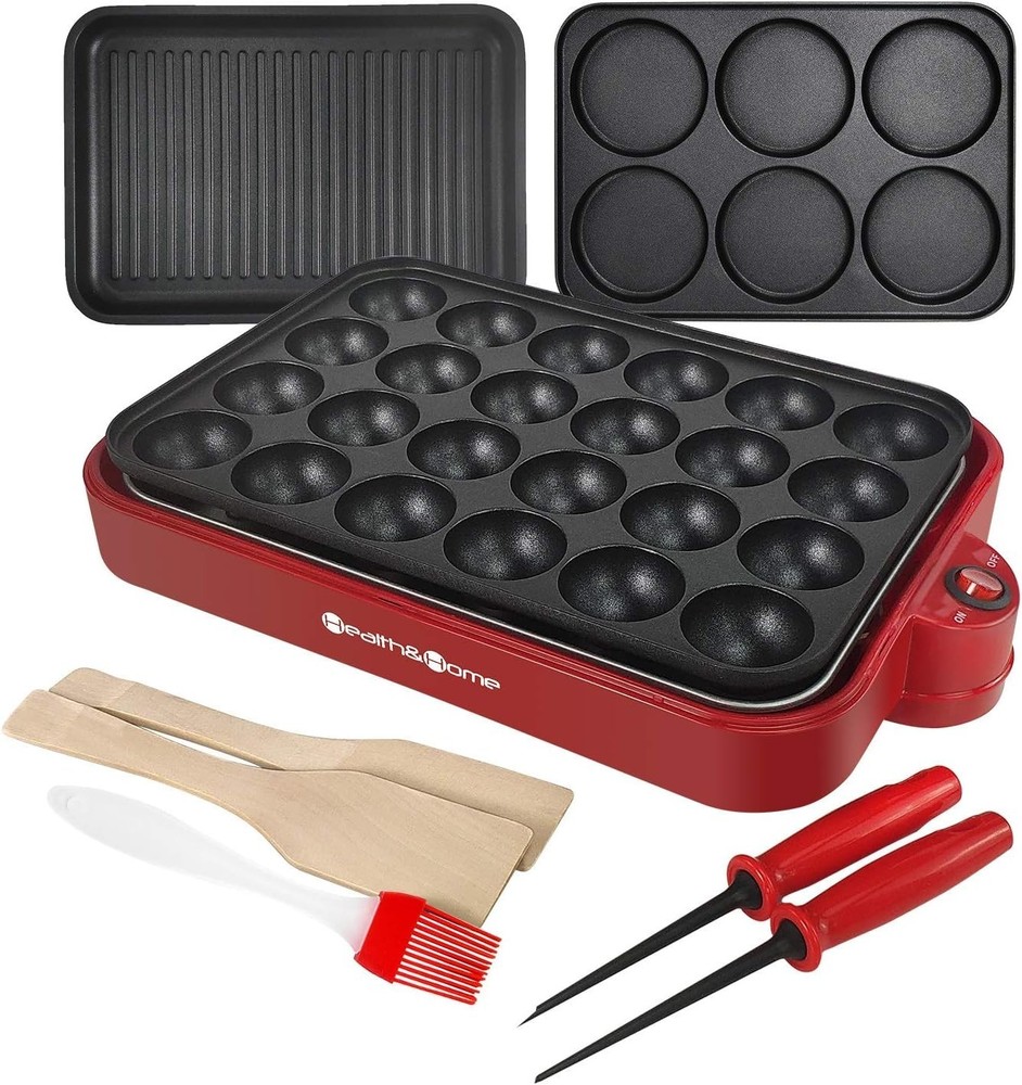 Multifunction Nonstick Baking Maker with 3 Interchangeable Baking Plates for ...