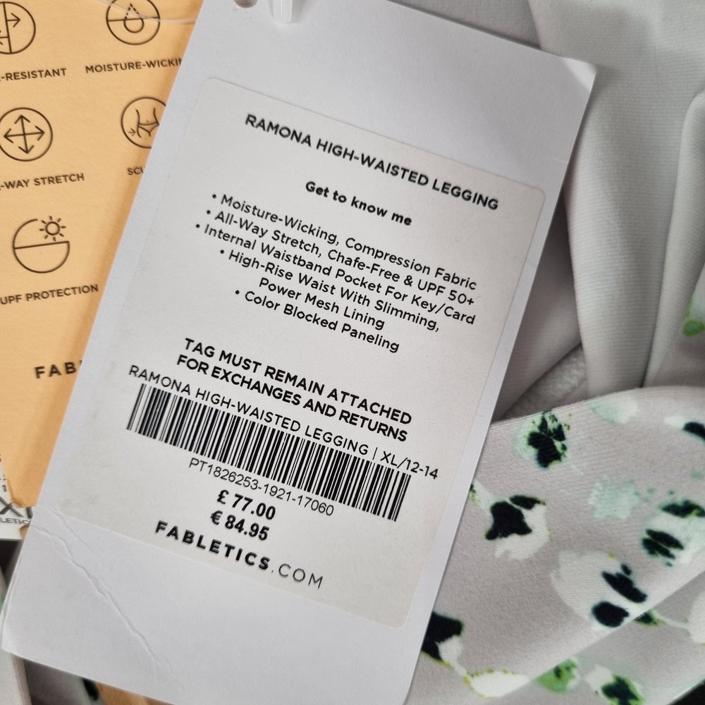 Fabletics Ramona High-Waisted Legging Patterned XL 12-14