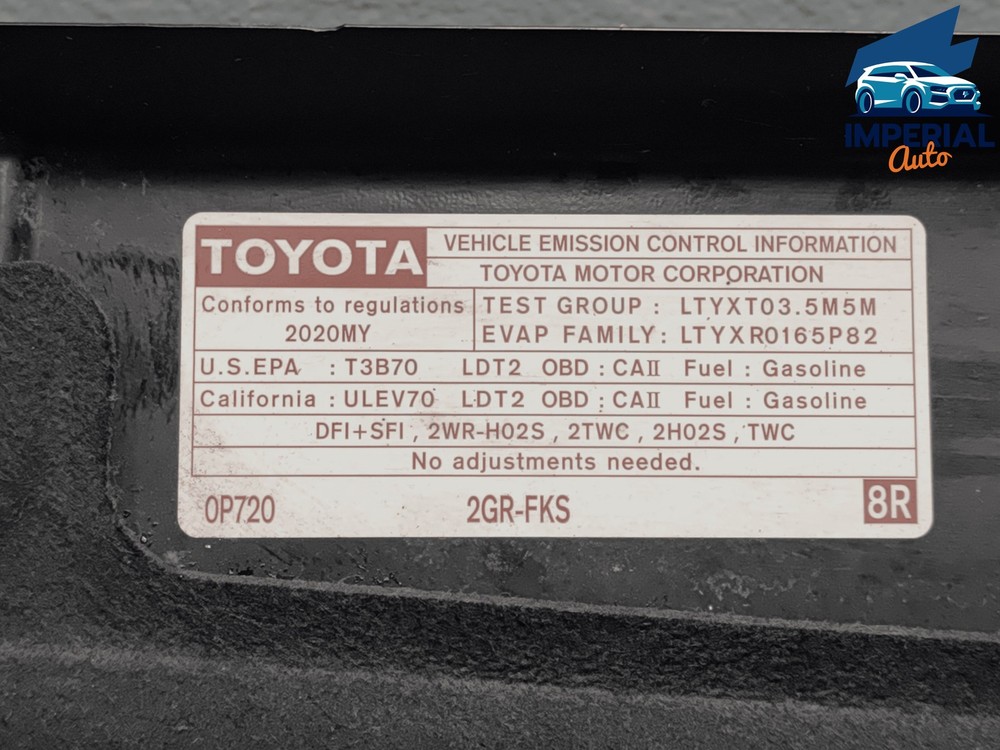 2018-20 Toyota Sienna Front Windshield Wiper Cowl Plenum Reinforcement Panel OEM