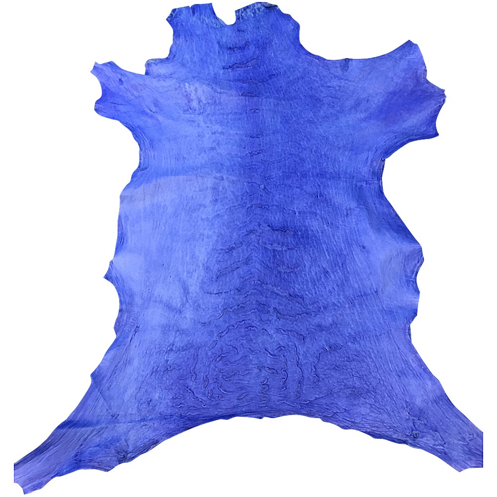 Blue Leather Hides Bookbinding Crafting Material Thin Upholstery Sewing Fabric