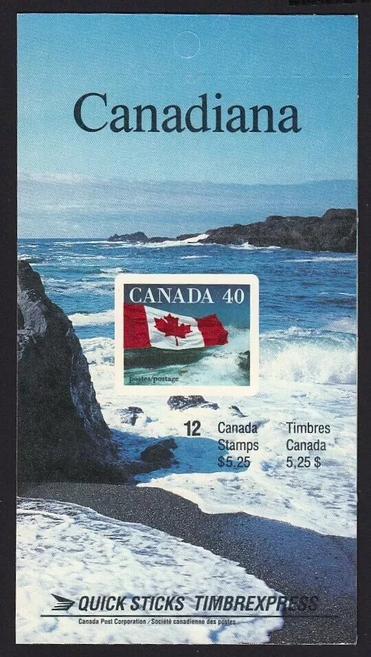 Canada - Complete Booklet - BK127a - Distant Cliffs at Right - No Tag Right Edge