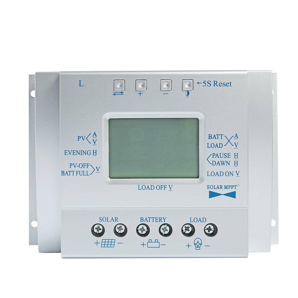 80A 60A MPPT Solar Panel Regulator Charge Controller 12V/24V 1000W/2000W LCD M3