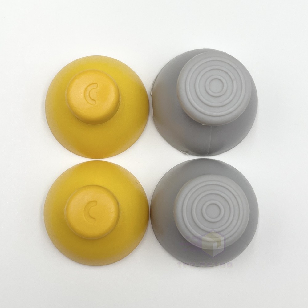 Replacement Joystick Covers for Nintendo GameCube Controller Main Gray Yellow C