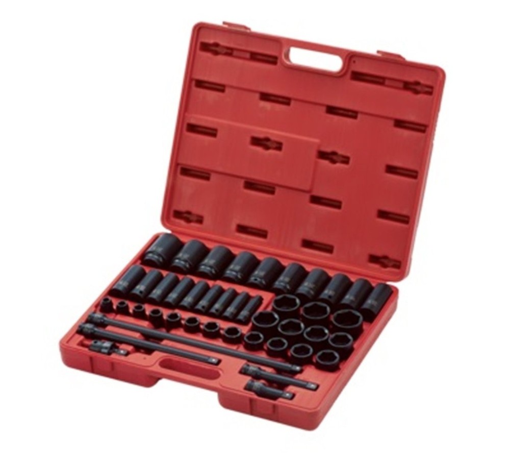 Sunex 43 Pc. Complete SAE 1/2" Impact Socket Set (2568)