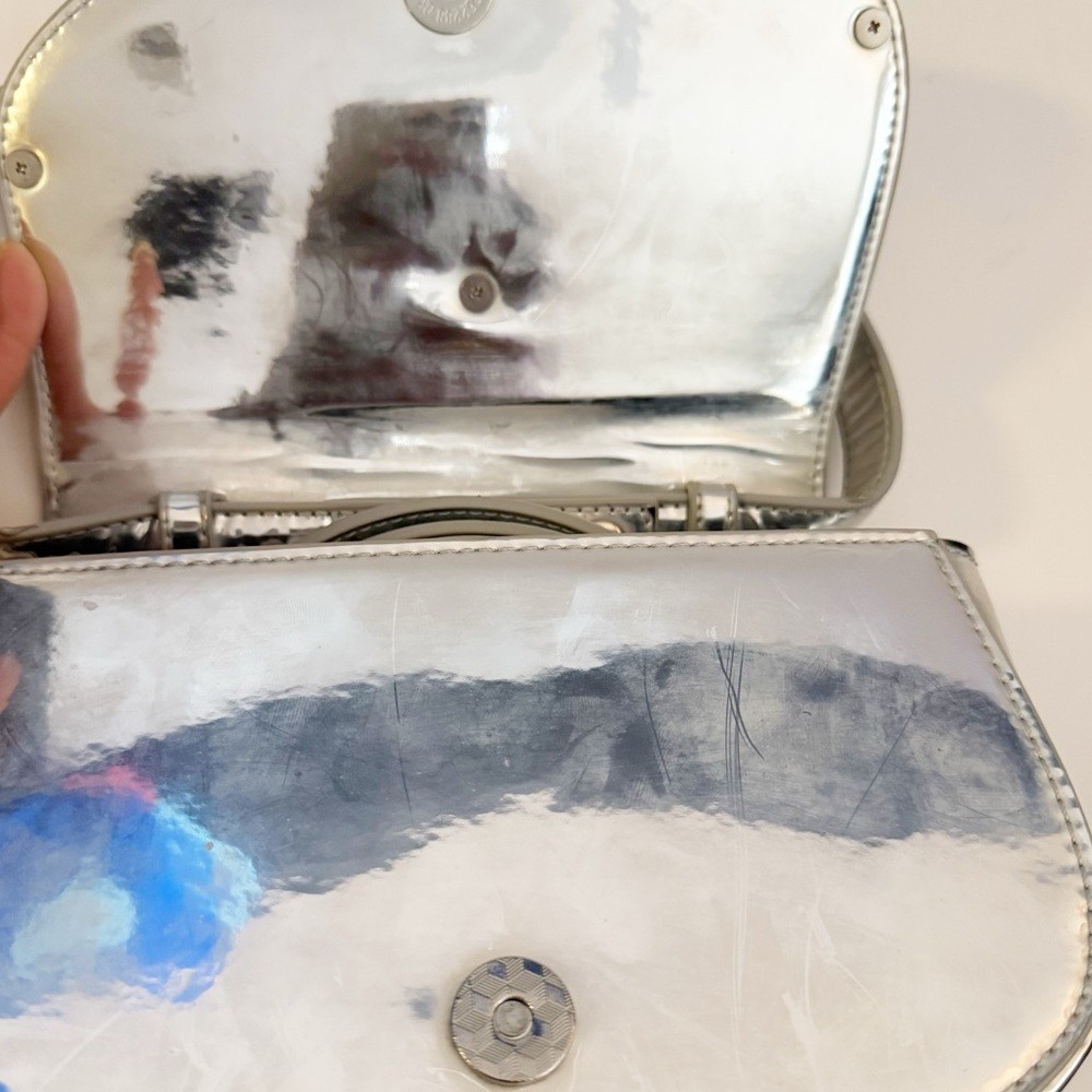 Diesel 1DR Silver Shoulder Bag