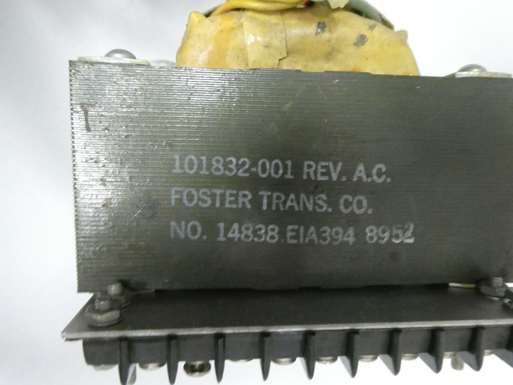 Foster 101832-001 Voltage Transformer Rev Ac