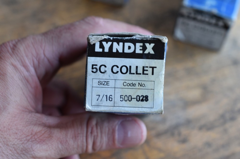Lyndex 5c collet, size 7/16", 500-028, 3 pc