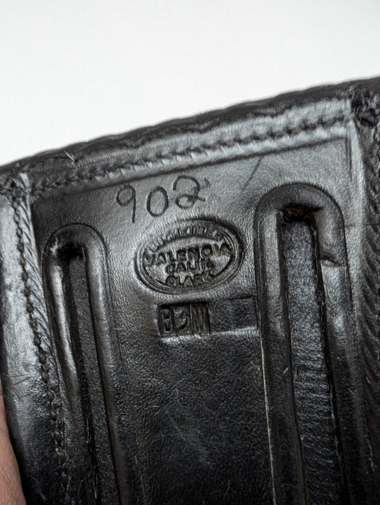 HANDCUFF CASE Brown Leather Basket Weave Design