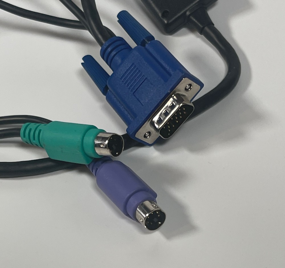 Dell ORF511 REV A00 KVM Switch Server Interface Module Cable 2 x PS2 & VGA