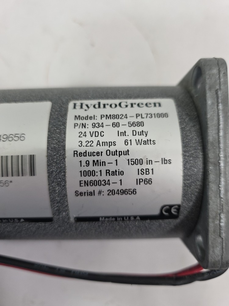 Hydrogreen PM8024 24VDC Motor for Swinger Remote Control Auger Movers Gen I & II