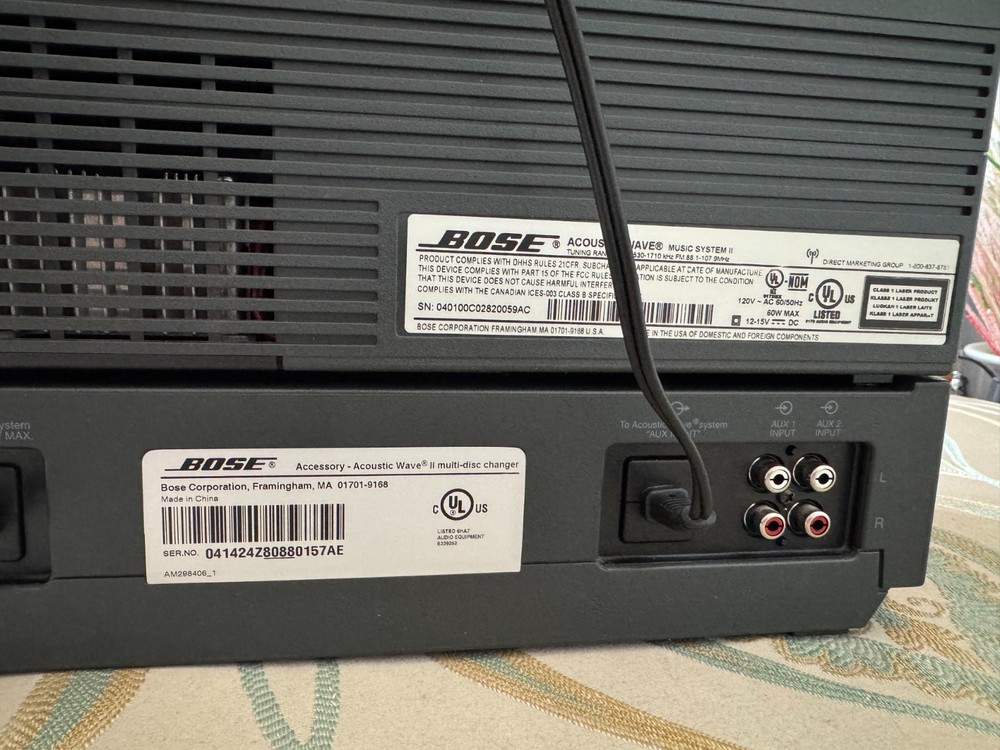 Bose Acoustic Wave II Music System + 5-CD Changer & Remote Control