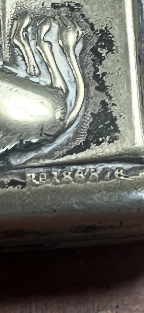Antique Solid Silver Shakespeare Vesta Box Match Safe 5cm Extremely Rare Item