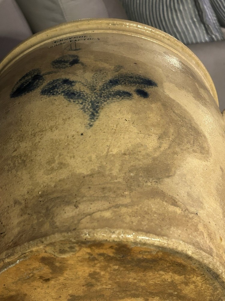 Stoneware crock by J. Seymour Stoneware