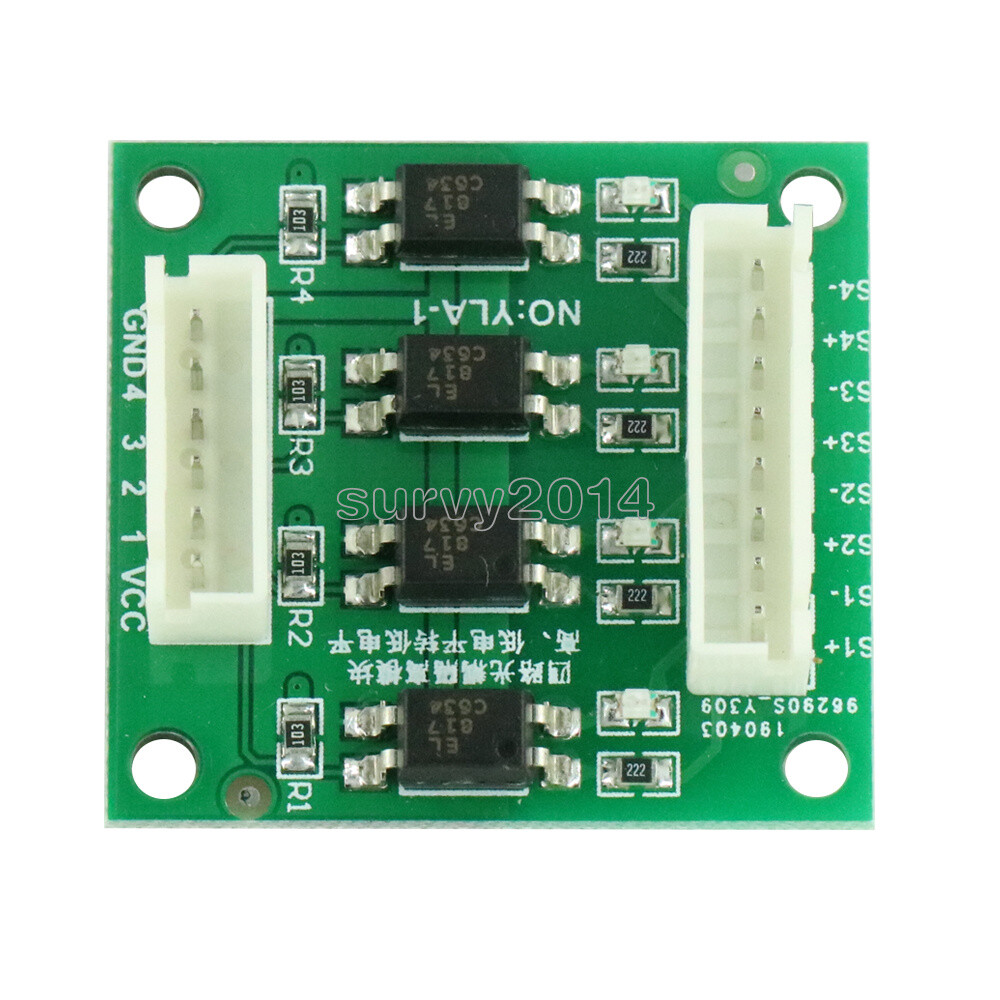 4 Channel Optical Coupler Isolation High/Low Level Voltage Converter Module