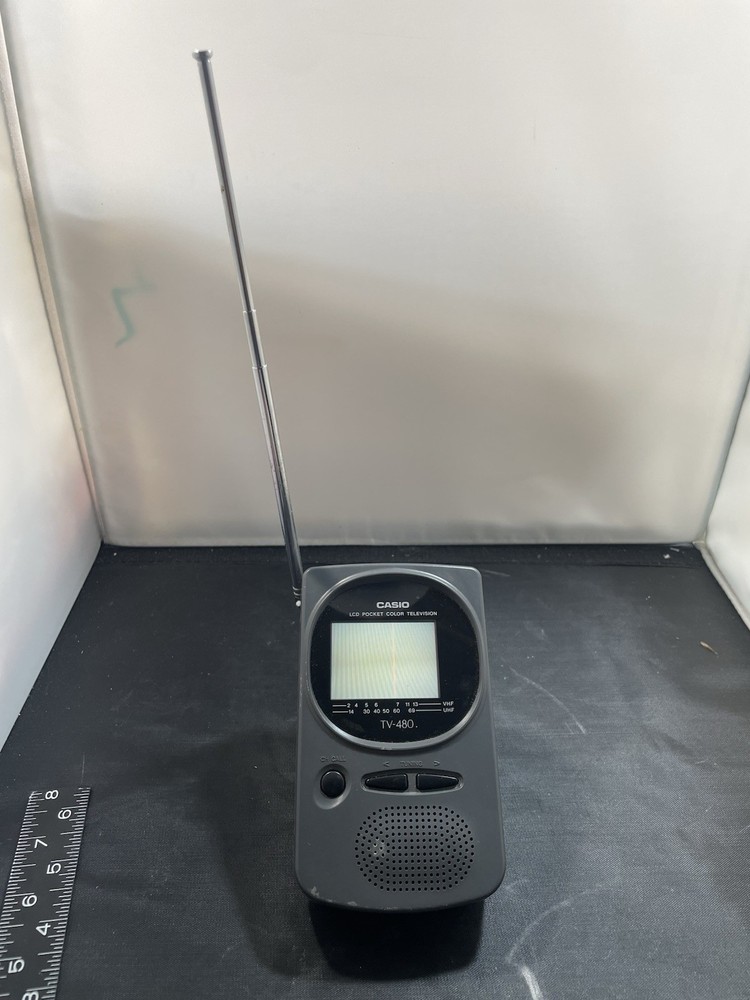 Casio LCD pocket color television TV, model TV-480B
