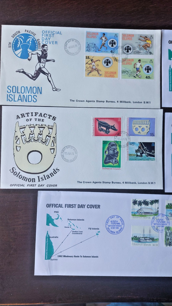 SOLOMON ISLANDS. Five good covers (FDC's & Commemorative). (Ref986)