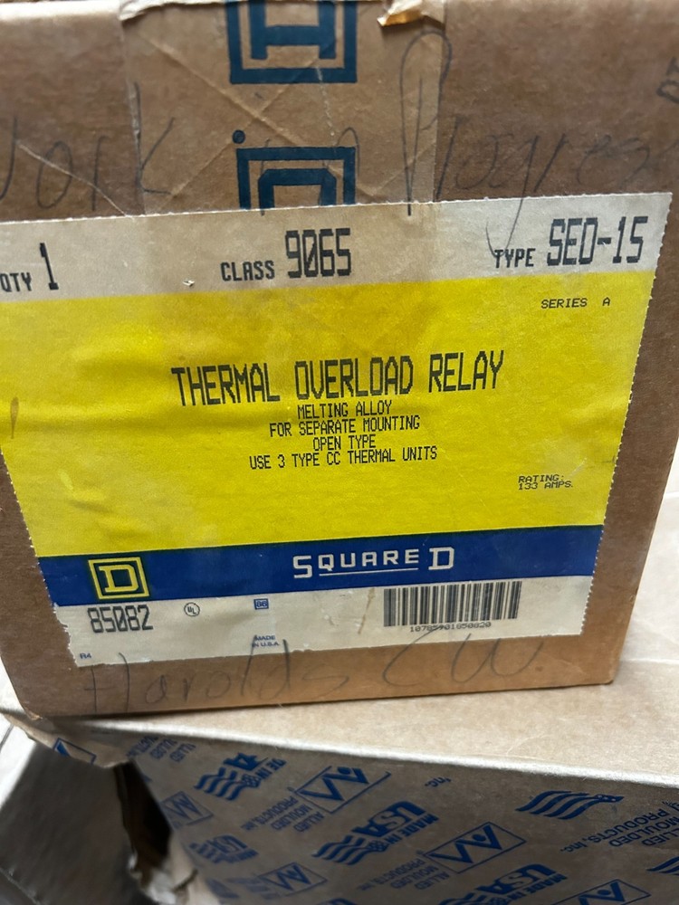 SQUARE D THERMAL OVERLOAD RELAY # SED-15