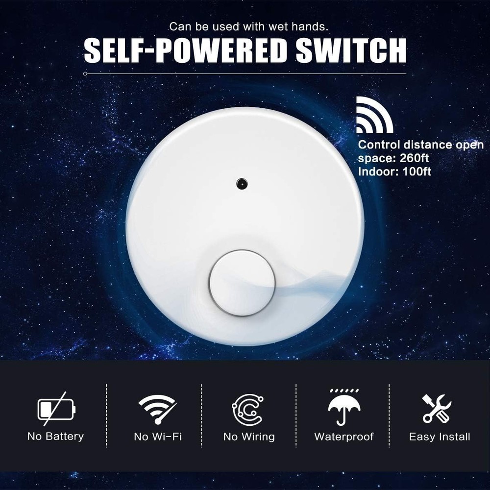 Wireless Self-Powered Garbage Disposal Switch Kit