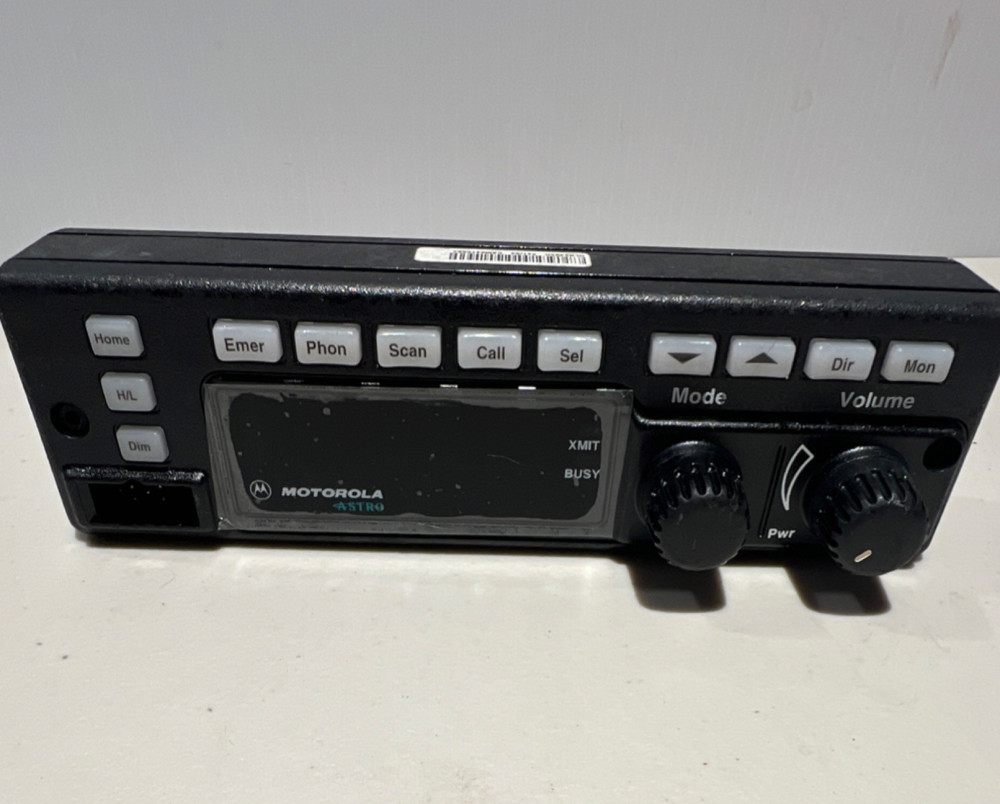 Motorola ASTRO Control Head Black for Two-Way Radio Systems Replacement Part