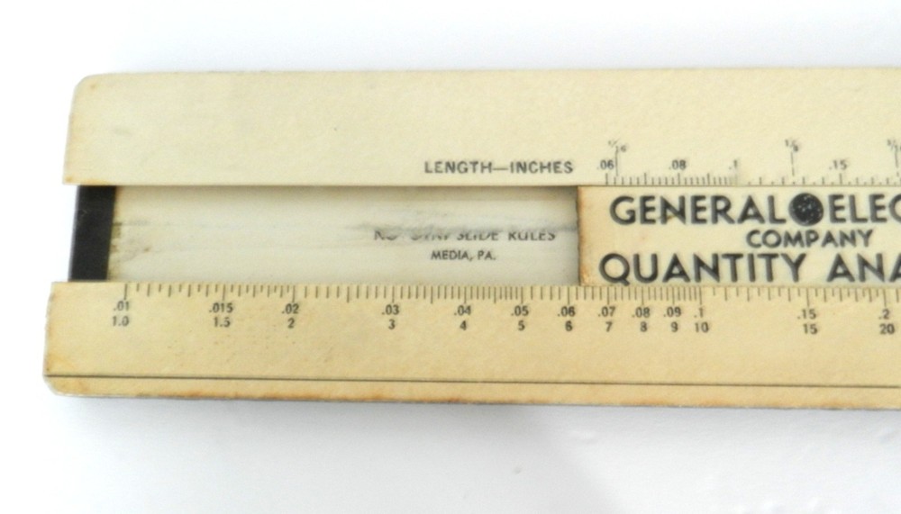 Slide Rule Rare Novotni General Electric Quantity Analizer (M2B)