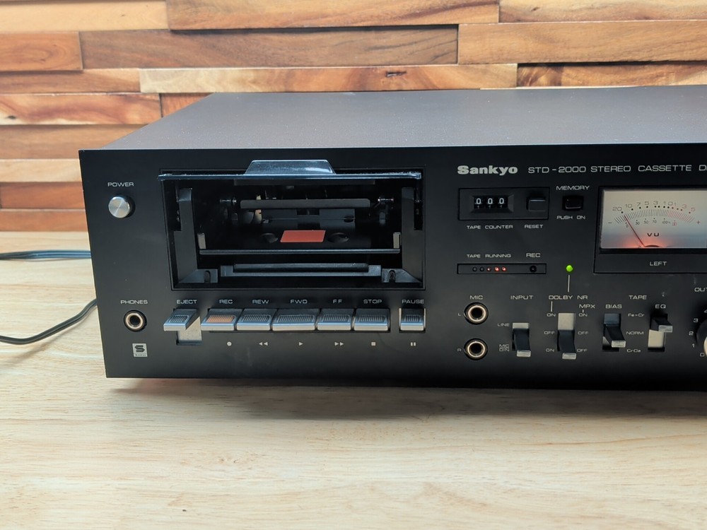 VINTAGE SANKYO STD-2000 STEREO CASSETTE DECK EXCELLENT