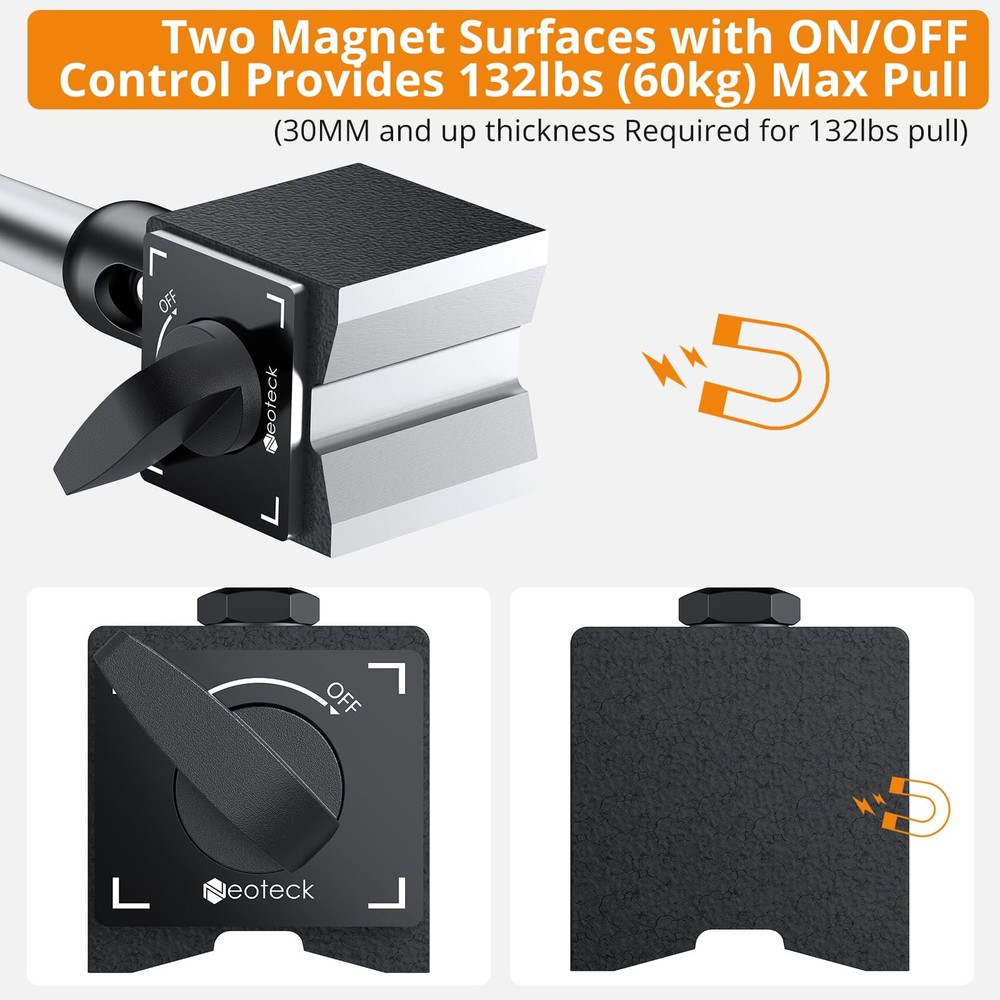 Neoteck 1" Digital Dial Indicator Set + 0.03" Test