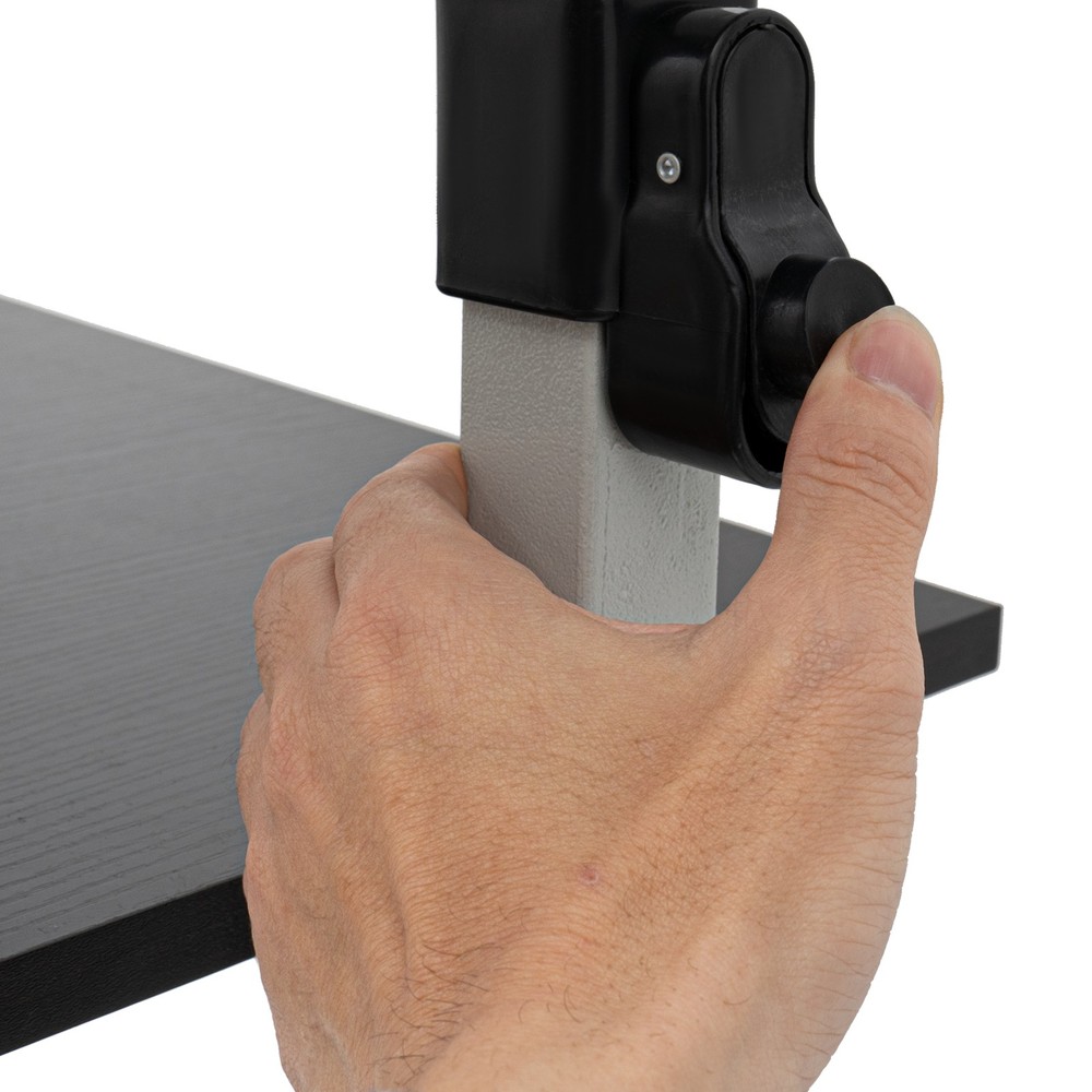 Mobile Standing Desk Adjustable Height Computer Rolling Laptop Cart Work Table