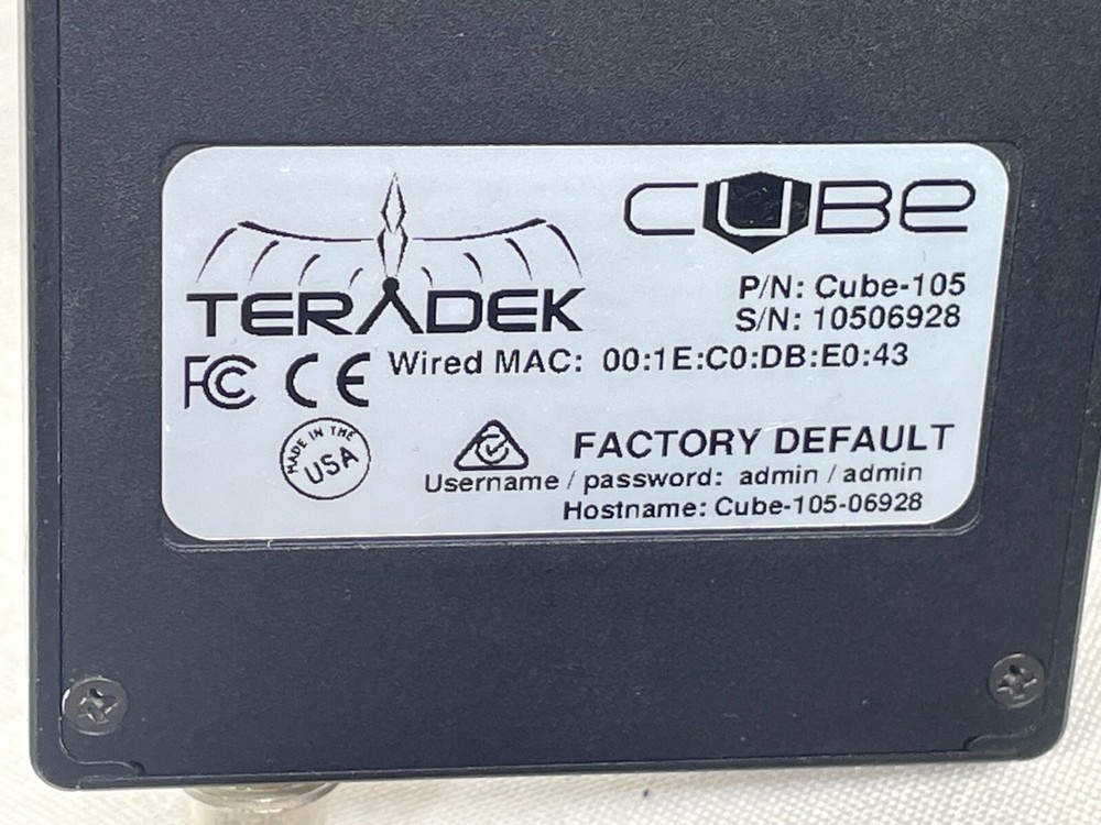Teradek Cube 105 HD-SDI H.264 Video Encoder Transmitter